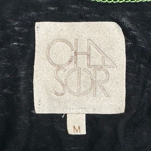 NWT | Chaser | Deconstructed Scoop Back Linen Jersey | Black | Medium - Picture 8 of 14